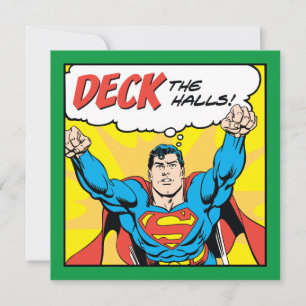 Deck The Halls With Superman Holiday Card