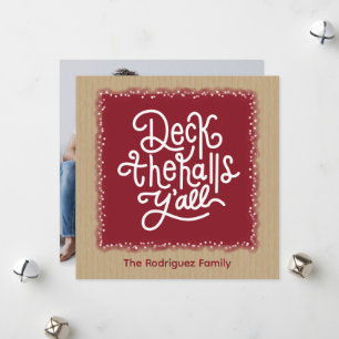 Deck the Halls Y'all Holiday Card
