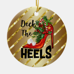 Deck The Heels Ornament