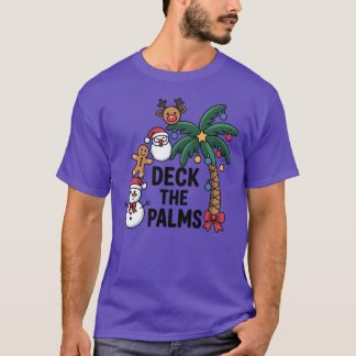 Deck The Palm Christmas in July Xmas Men Women Kid T-Shirt