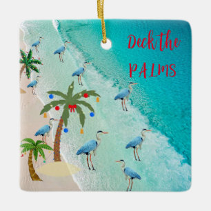 Deck the Palms Christmas Ornament