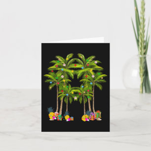 Deck The Palms Tropical Hawaii Christmas In July S Card