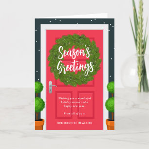 Decked Door Business Holiday Greeting Card