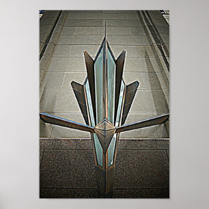 Decked Out In Deco (emboss) Poster