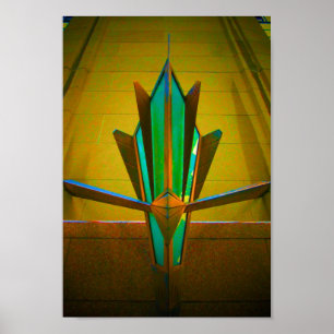 Decked Out In Deco (neon) Poster