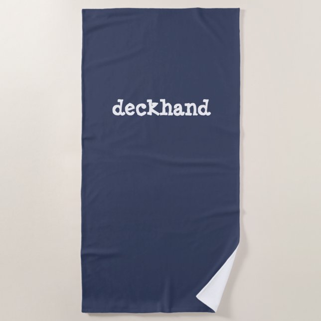 deckhand beach towel (Front)