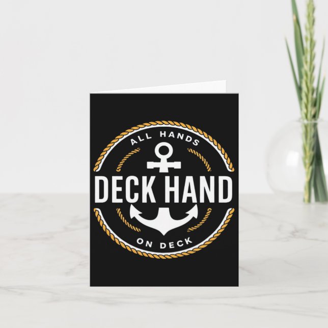 Deckhand - Deck Hand  Card (Front)