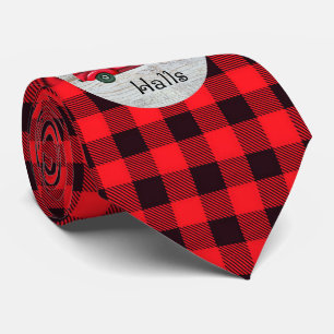 Deckin Halls Red Christmas Truck  Tie
