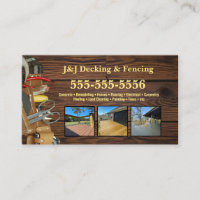 Decking and Fencing Tool Belt Business Card