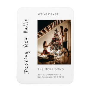 Decking New Halls Christmas Photo Moving  Magnet