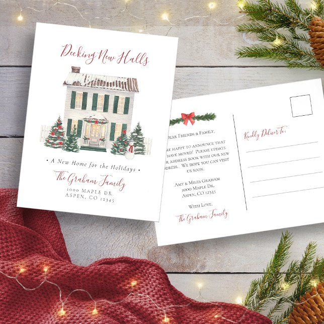 Decking New Halls Christmas Postcard (Decking New Halls Christmas Postcard
)