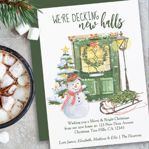 Decking New Halls Festive Christmas Door Moving Announcement