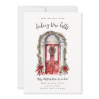 Decking New Halls Moving Announcement Holiday Card