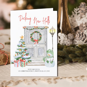 Decking New Halls New Door Number Christmas Moving Announcement