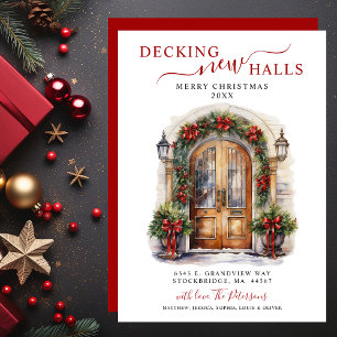 Decking New Halls New Home Christmas Moving Announcement