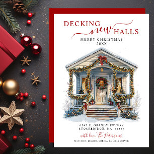 Decking New Halls New Home Christmas Moving Announcement