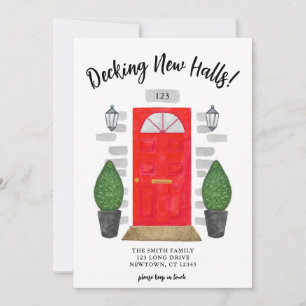 Decking New Halls Red Door Festive Moving Announcement