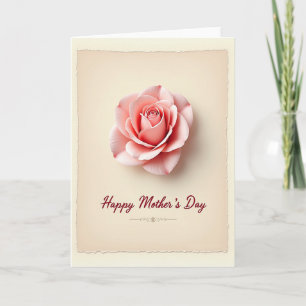 Deckled Edge Flower Card