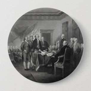 Declaration of Independence 10 Cm Round Badge