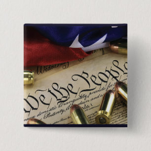 Declaration of Independence   15 Cm Square Badge