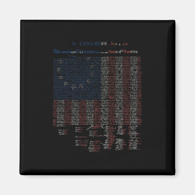 Declaration Of Independence 1776 Betsy Ross Flag V Magnet (Front)