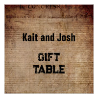 Declaration of Independence 📜 1776 Gift Table