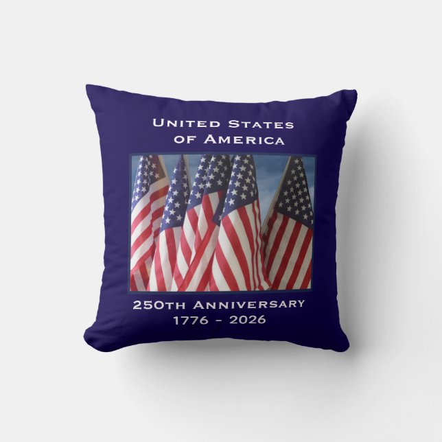 Declaration of Independence 250th Anniversary USA  Cushion (Front)