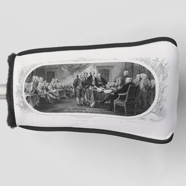 Declaration of Independence: $2 Bill, Etching Golf Head Cover (Front)