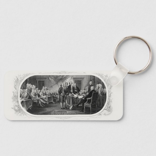Declaration of Independence: $2 Bill, Etching Key Ring (Front)