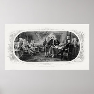 Declaration of Independence: $2 Bill, Etching Poster