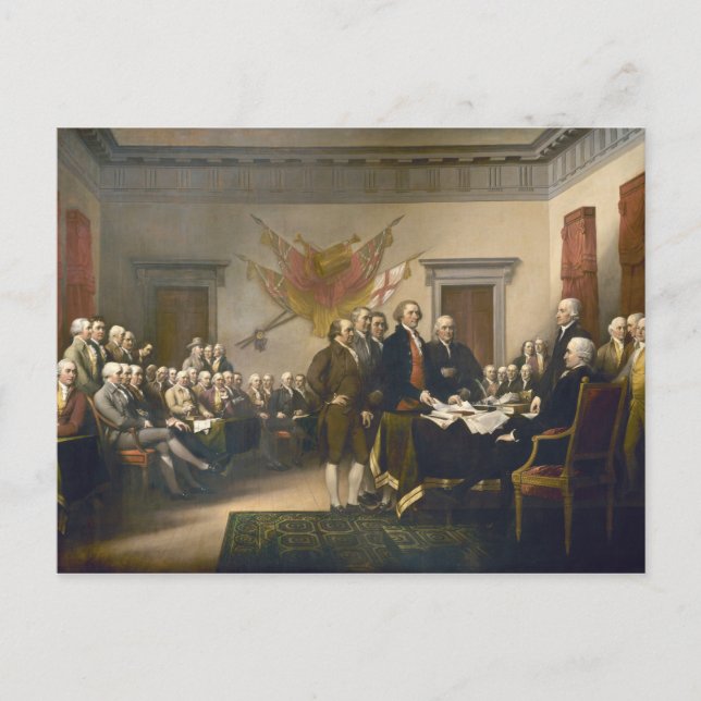 Declaration of Independence by John Trumbull 1819 Postcard (Front)