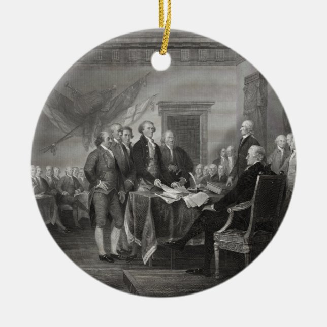 Declaration of Independence Ceramic Ornament (Front)