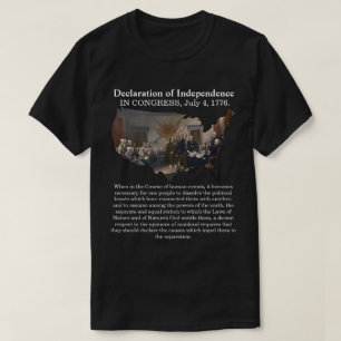 Declaration of Independence CONGRESS, July 4, 1776 T-Shirt