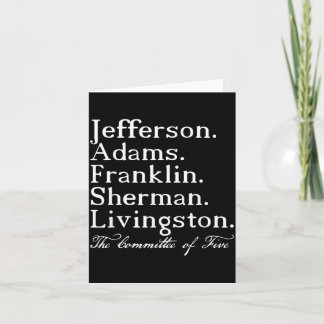 Declaration of Independence Day 4th of July Card