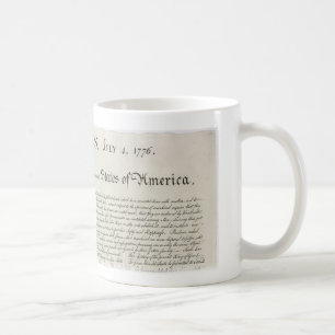 Declaration of Independence engraving mug