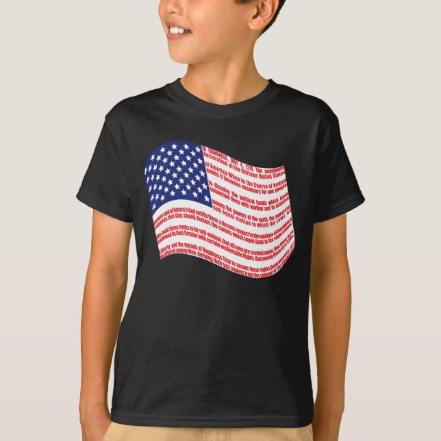 Declaration of Independence Flag Child's T-shirt (Front)