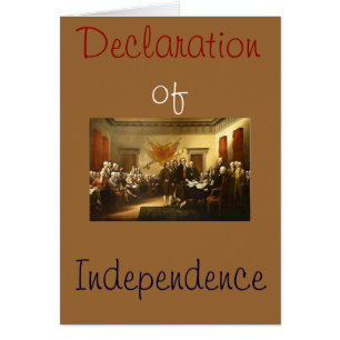 Declaration of Independence Greeting Card