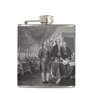 Declaration of Independence Hip Flask