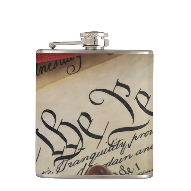 Declaration of Independence   Hip Flask (Front)