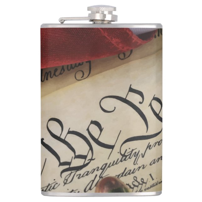 Declaration of Independence   Hip Flask (Front)
