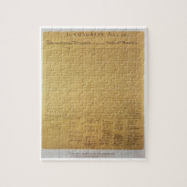 Declaration of Independence Jigsaw Puzzle (Vertical)