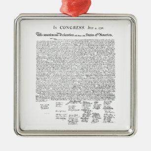 Declaration of Independence Metal Tree Decoration