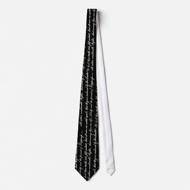 Declaration of Independence Negative Tie (Front)