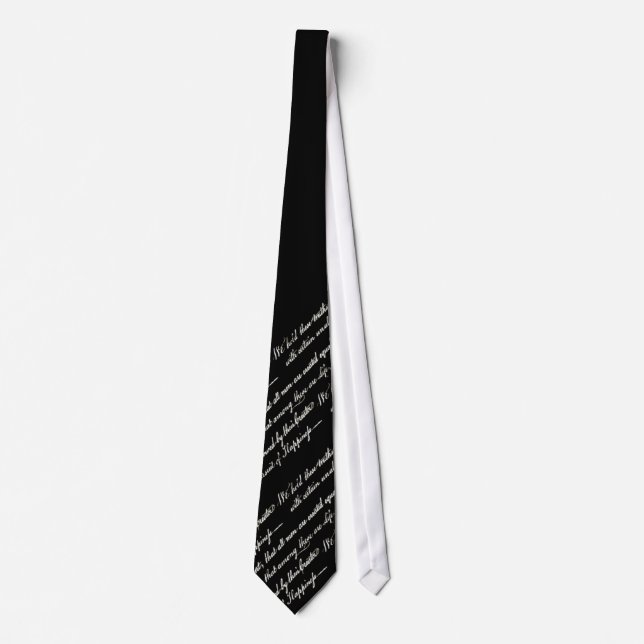 Declaration of Independence Negative Tie (Front)