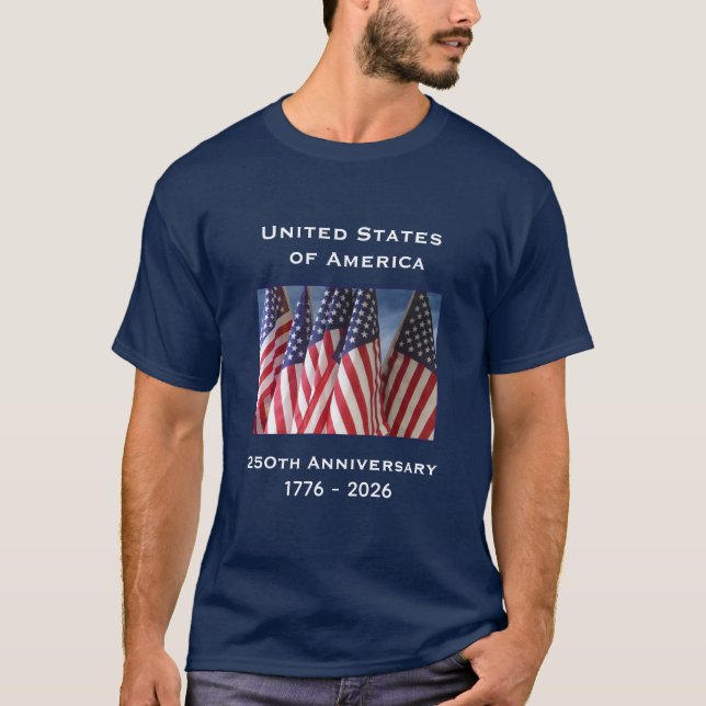 Declaration of Independence on Back July 4th 1776 T-Shirt (Front)
