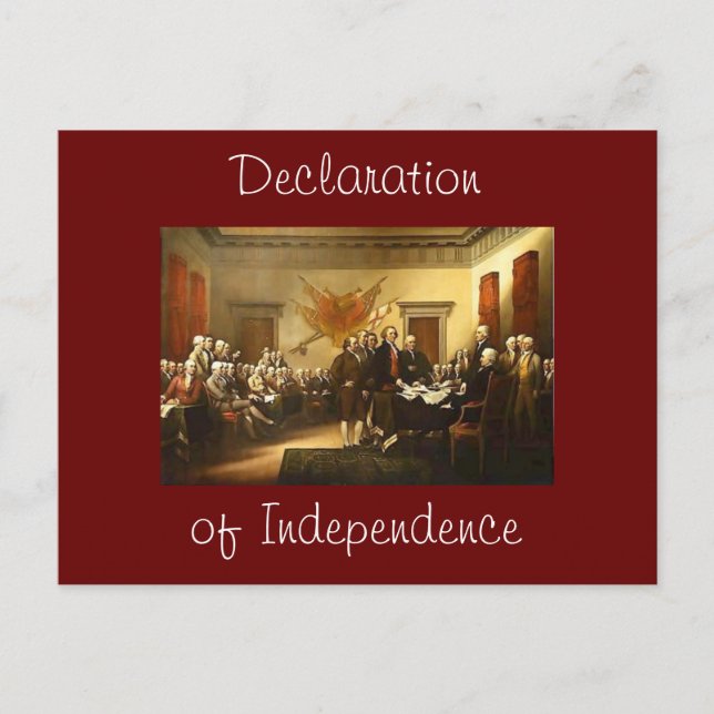 Declaration of Independence Post Card (Front)