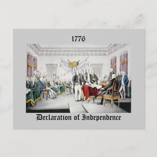 Declaration of Independence Postcard (Front)