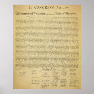 Declaration of Independence Print