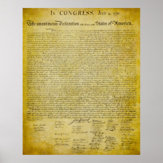 Declaration of Independence Print