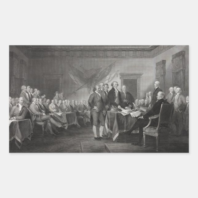 Declaration of Independence Rectangular Sticker (Front)